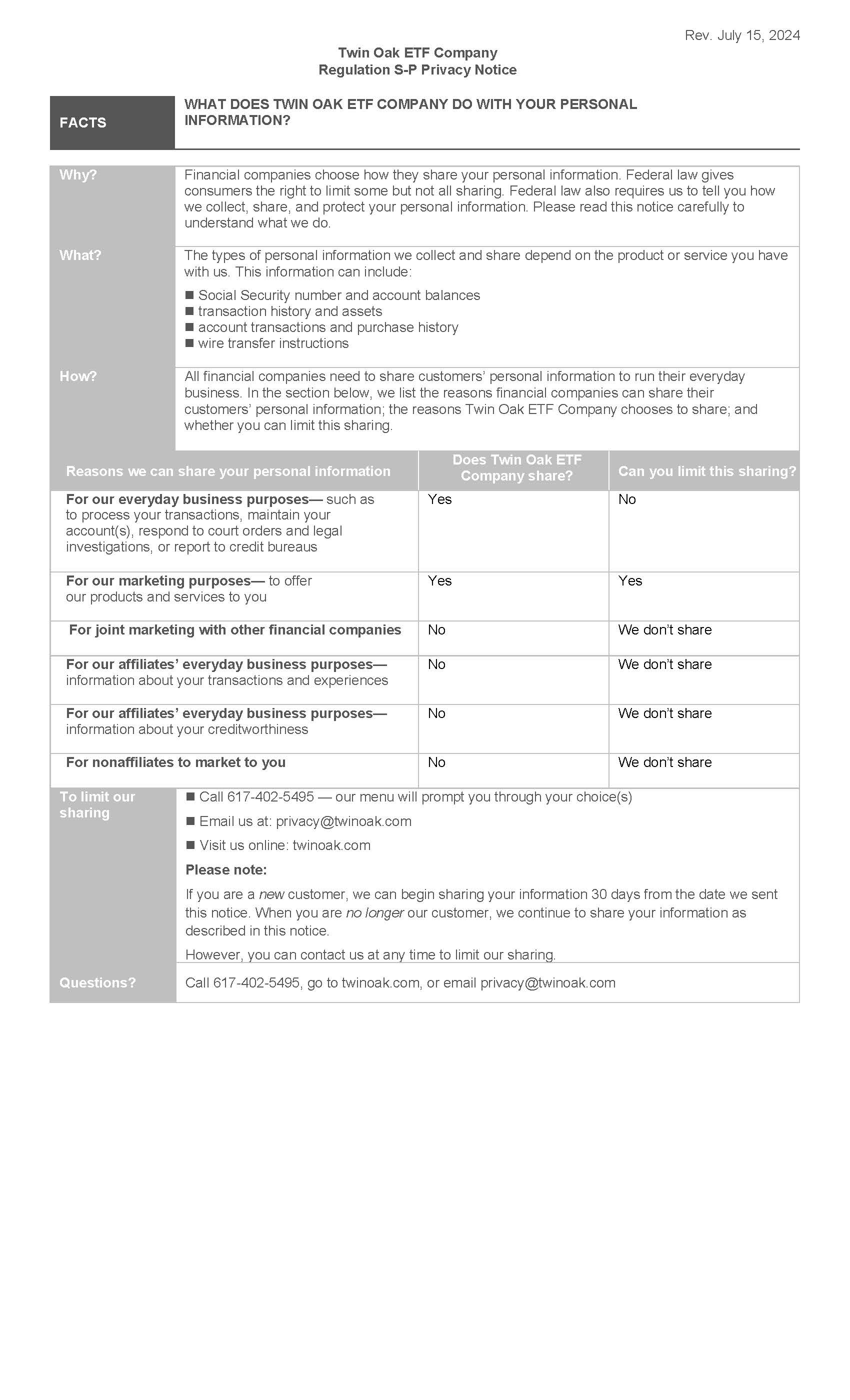 Twin Oak - Regulation S-P - Privacy Notice 7.15.24 - Copy_Page_1